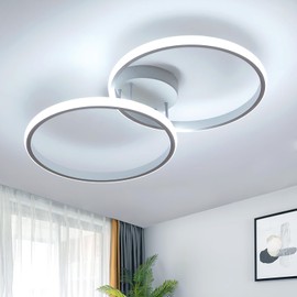 Toolight LED Ceiling Light, 30 W 3375 LM LED Ceiling Light, Modern Design, Kitchen Lamp, 6500 K Cool White, Bedroom Lamp, LED Lamp Ceiling for Bedroom, Living Room, Kitchen, Hallway, 60 cm