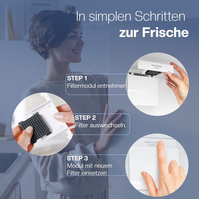 2 Filters for Liebherr Fresh Air Fridge - Activated Carbon