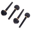 4Pcs Cello Tuning Pegs Smooth Fine Adjustment Ebony Wood Orchestral