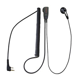 ICOM Compatible Income Earphones Microphone Slim L-Type Transceiver for Digital Simple Radio 2 Pin IC-DPR3 IC-DPR30 IP-500 IP-500 IP-500H HM-166LS Compatible FIELD GEAR FGHG-SL