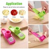 2 Pieces of Garlic Graters, 2 Pieces of Transparent Hooks,