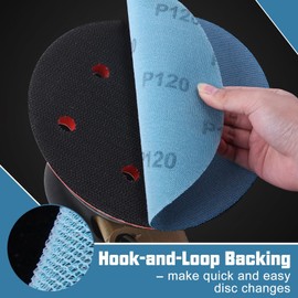 SPEEDWOX Mesh Abrasive 9 inch Drywall Sander Sandpaper 120 Grit 10pcs Dust-Free Hook and Loop Drywall Sanding Disc Aluminum Oxide Sanding Discs for Drywall Sanders For Metal Wood Finishing