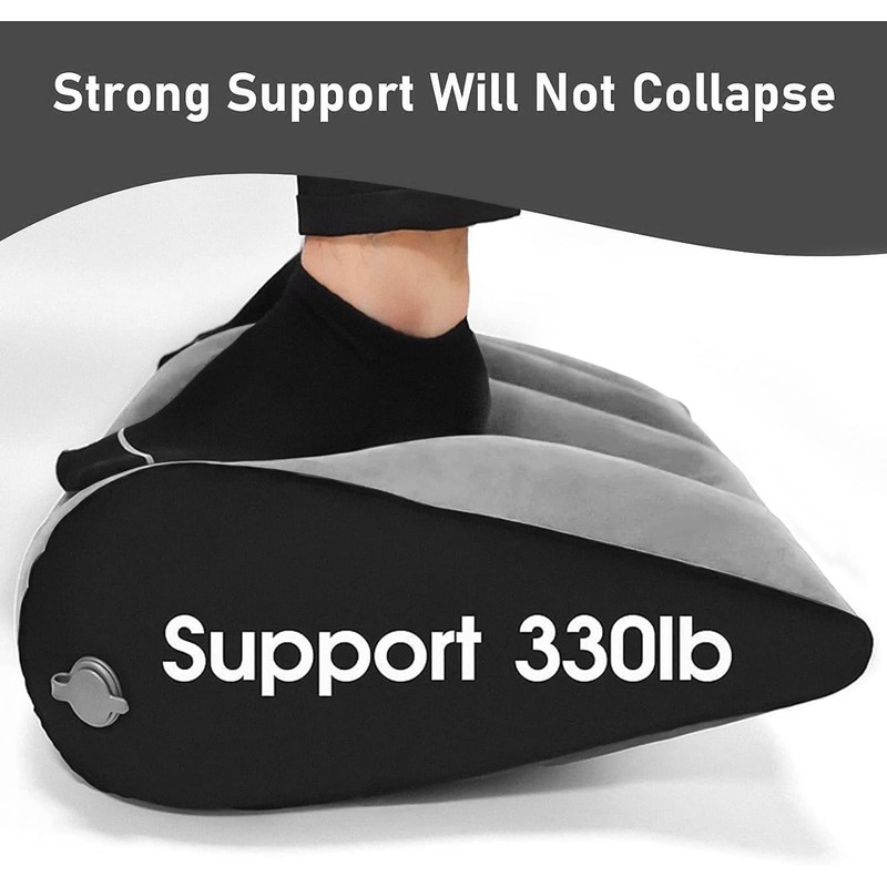 TheClover Inflatable Wedge Pillow for Sleeping -Leg Elevation, Use in