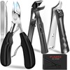 FUMAX Toenail Clippers for Seniors for Thick Toenails, Angled Toe