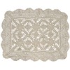 Friends Hill WS-100-01 Lunch Mat, Crochet Tile, Natural