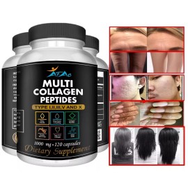 COLLAGEN Hydrolyzed 100% PURE BONES health, HAIR, SKIN and NAILS 120