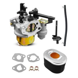 208cc Carburetor Fit for B&S 596079 596080 592864 CR950 CR750 6.5HP Engines Replace 84004577 595783 595651 595780, Carb Tune Up Kit with 90° Upward Inlet & 1/4 Tubing