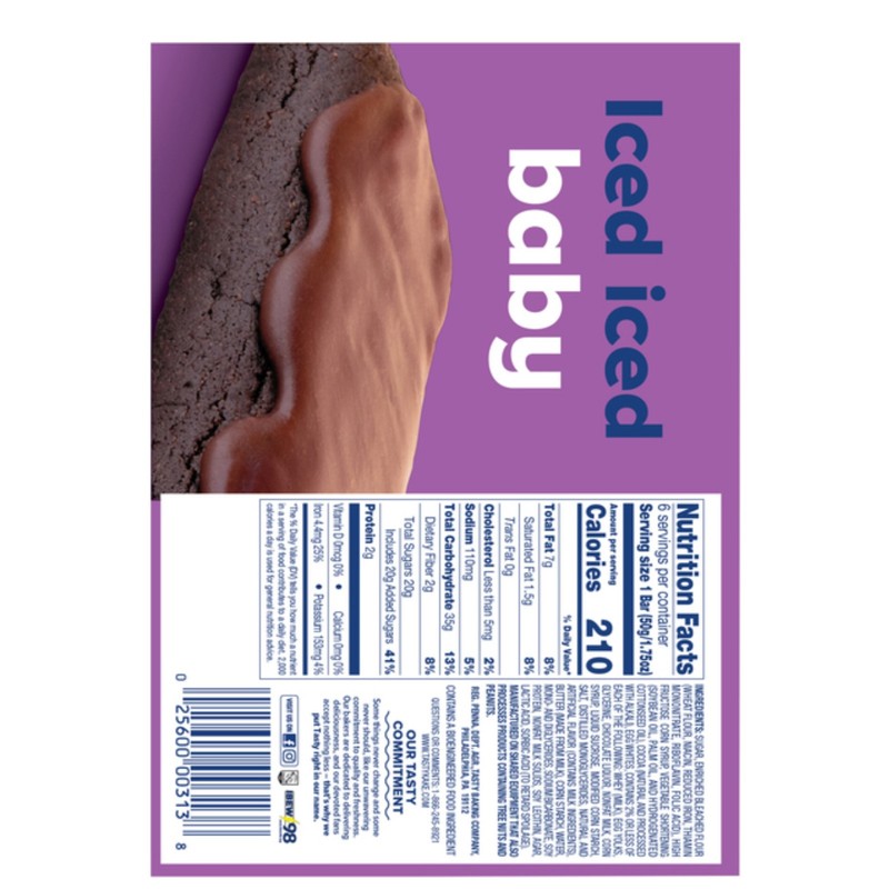 Tastykake ⚫️ New Tastykake Iced Fudge Cookie Soft Chocolate Icing