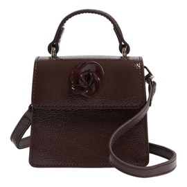 Ted Baker Rouset Rose Detail Mini Leather Bag Brown, brown