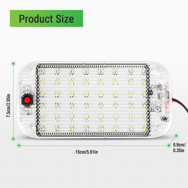 Thlevel LED Dome Light, RV Interior Lighting 12v-85v 800 Lumens