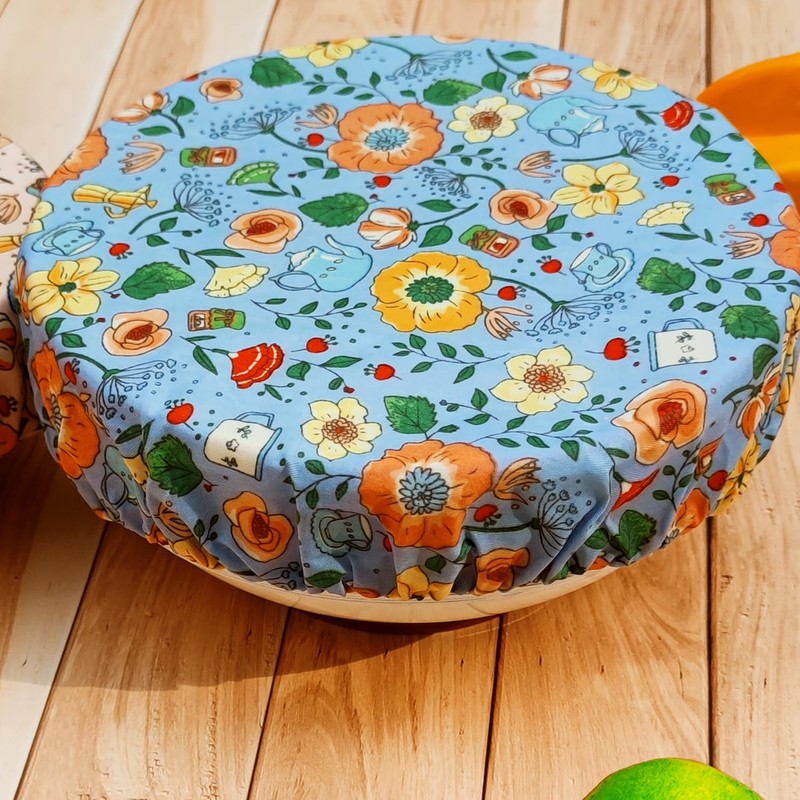 3 Pieces Beeswax Bowl Covers Reusable Beeswax Food Wrap Stretch