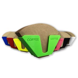 R-Satz Shop Coffee Filter Holder Stand for Coffee Filter Storage Wall Holder Paper Filter (Green)