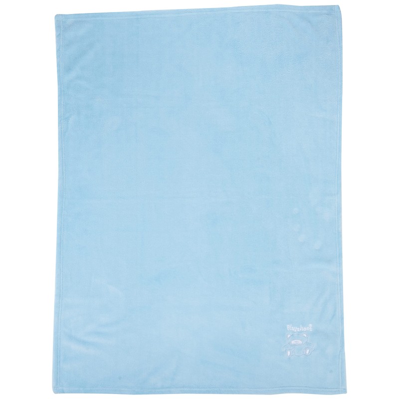Playshoes 75 Xx 100cm Soft Embroidered Fleece Blanket (Blue)