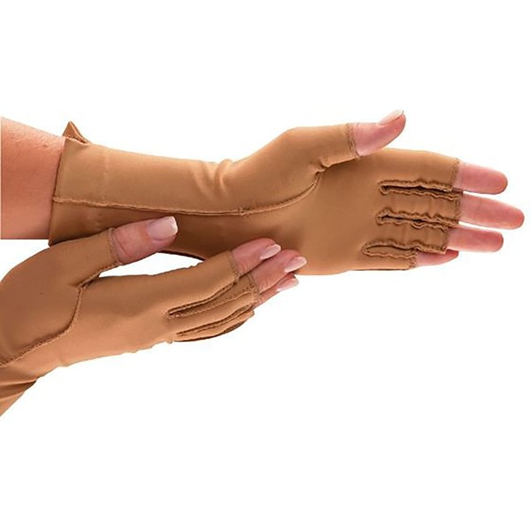 isotoner Therapeutic Compression Gloves, Open Finger, Unisex