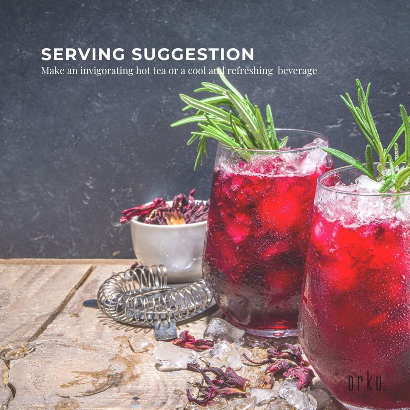 100g Organic Hibiscus Rosella Flower Crushed - Dried Herbal Tea