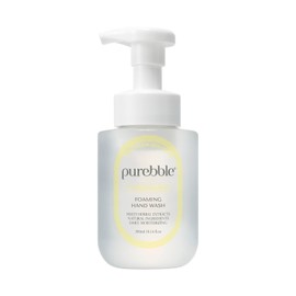 PUREBBLE Citrus Yellow Foaming Hand Wash with Hyaluronic Acid, Botanical Extract, Lemon Scent | Gentle, Hydrating, Luxurious Formula | For Kitchen and Bathroom | Cruelty Free Sulfate Free | 300ml