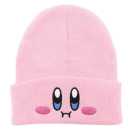 JILANI HANDICRAFT Kid-by Beanie Cute Anime Hat Kawaii Accessories Beanie Slouchy Embroided Face Knit Hats for Adult (Acrylic, Pink)