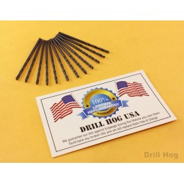 Drill Hog® #45 Drill Bit #45 Number Bit Molybdenum M7 Lifetime Warranty 12 Pack