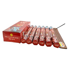 Dragon Blood Incense Sticks and Incense Stick Holder Bundle Insence Insense SreeVani Incense Sticks
