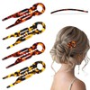 4PCS Horquillas Francesas, horquillas para cabello, Pinzas para Cabello (B)