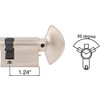 Rockwell Security 90 Degree Solid Brass Euro Profile Half Cylinder