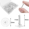 EsiFare Picture Hanging Pins 100-Piece Set, Discreet Wall Pins, Stylish