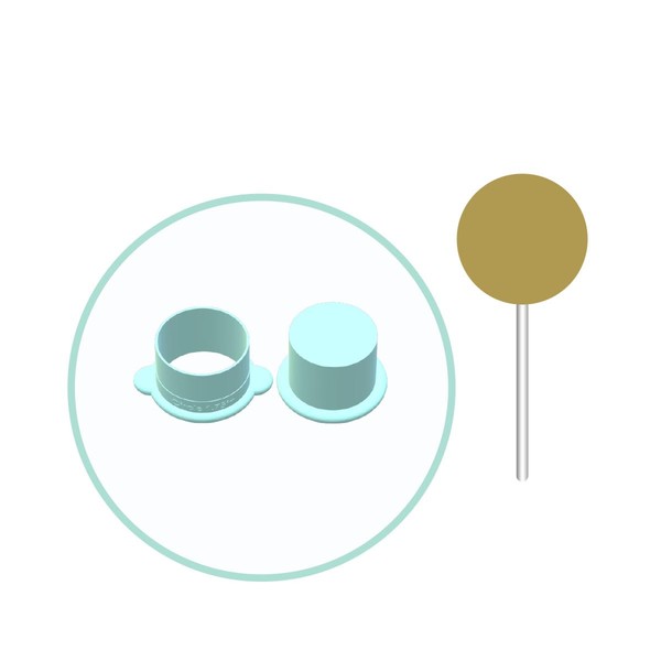  Deluxe Circle Cake Pop Mold | Options: Cutter, Popper,