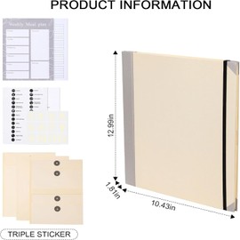 Mtxorvix in Case I Go Missing Binder, Folio Document Organizer, Custom Bound File Folder for Important Paper Files, Binder for Home School Office (Beige)