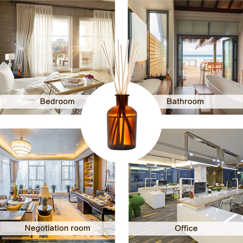 TOMCENXI 100PCS Reed Diffuser Sticks,10 Inch Natural Rattan Wood Sticks,Diffuser