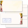 25 envelopes (without window), spring, colourful tulips DIN long (220