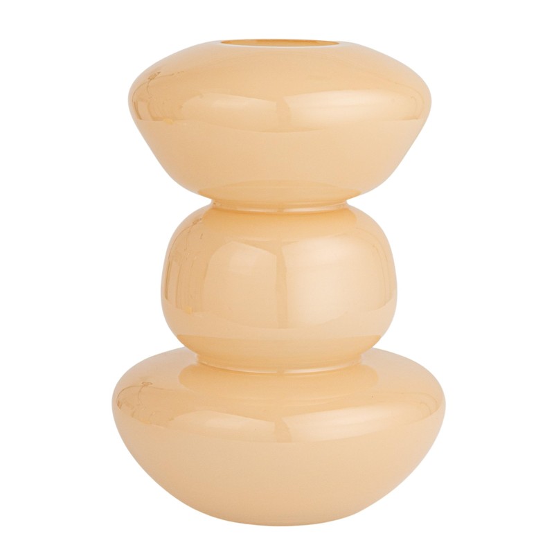 Bloomingville Tall Natural Elegance Glass Vase, Nude Color