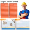 GALAMAX 100 Pcs Plastic Blades for Scraper, Plastic Scraper Replacement
