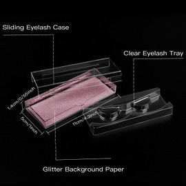 Empty Lash Boxes for False Eyelashes - 30 Pack Lash Cases, Customizable Eyelash Packaging, Bulk Lash Storage Containers, Lash Box Packaging, Premium Display & Protection (Pink)