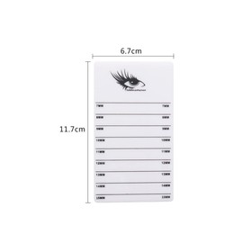 PACKOVE Acrylic Eyelash Display Board 2 Pcs Double Layer Lash Storage Trays Measurement Scale for Lash Extensions for Beauty Salons and Eyelash Artists
