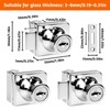 2 Pack Glass Cabinet Lock Single Glass Door Locks Display