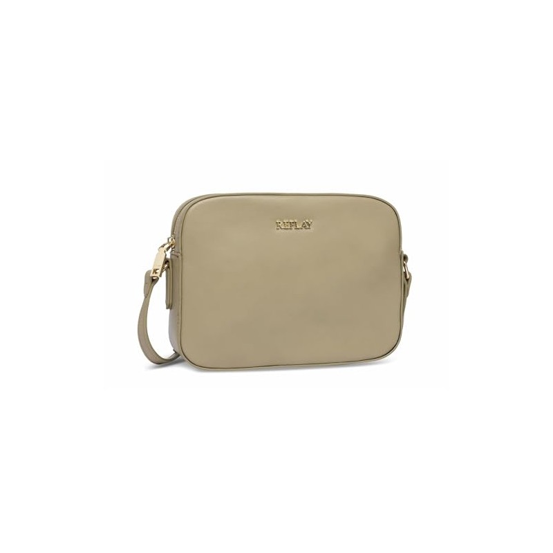 Replay Women's Shoulder Bag Small, Khaki Green 414