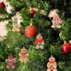 Christmas Tree Decorations with Lanyard, Gingerbread Men for Christmas Tree