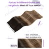 LaaVoo Tape in Hair Extensions Human Hair 22 Inch Tape