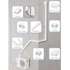 Kalkehay 3" 25Ft Line Set Cover Kit for Mini Split