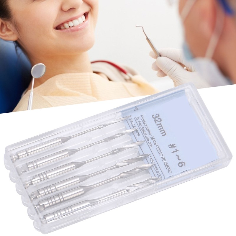 6pcs Dental Peeso Reamers Drill File Endodontic Files for Endodontic