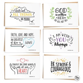 120 Pack Inspirational Cards – Christian Cards With Scripture Encouragement - Christian Greeting Cards - Envelopes and Labels Included