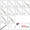 Niupika 100pcs Wool Felt Polishing Wheel Mounted Cone Polishing Grinding