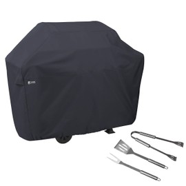 Classic Accessories Water-Resistant 58 Inch BBQ Grill Cover with Grill Tool Set