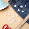 1.14" Mini White Iron on Stars, 80 PCS White Star