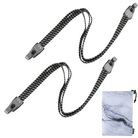 Cosmos 3 in 1 Bungee Cord Elastic Motorcycle Bike Luggage Fixed Strap Rope, 2 Pcs Straps with 1 Pc Marble Pattern Storage Bag