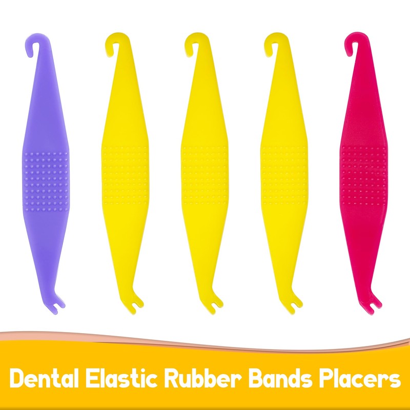 500 Pcs Orthodontic Elastic Rubber Bands, 3.5 Ounces Heavy Dental