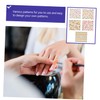 VILLFUL 10sheets Nail Stickers and Creative Scrapbook Stickers for DIY