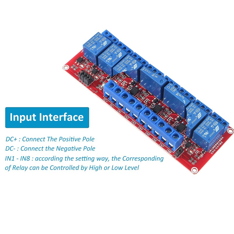 AEDIKO 8 Channel Relay Module DC 12 V Relay Switch