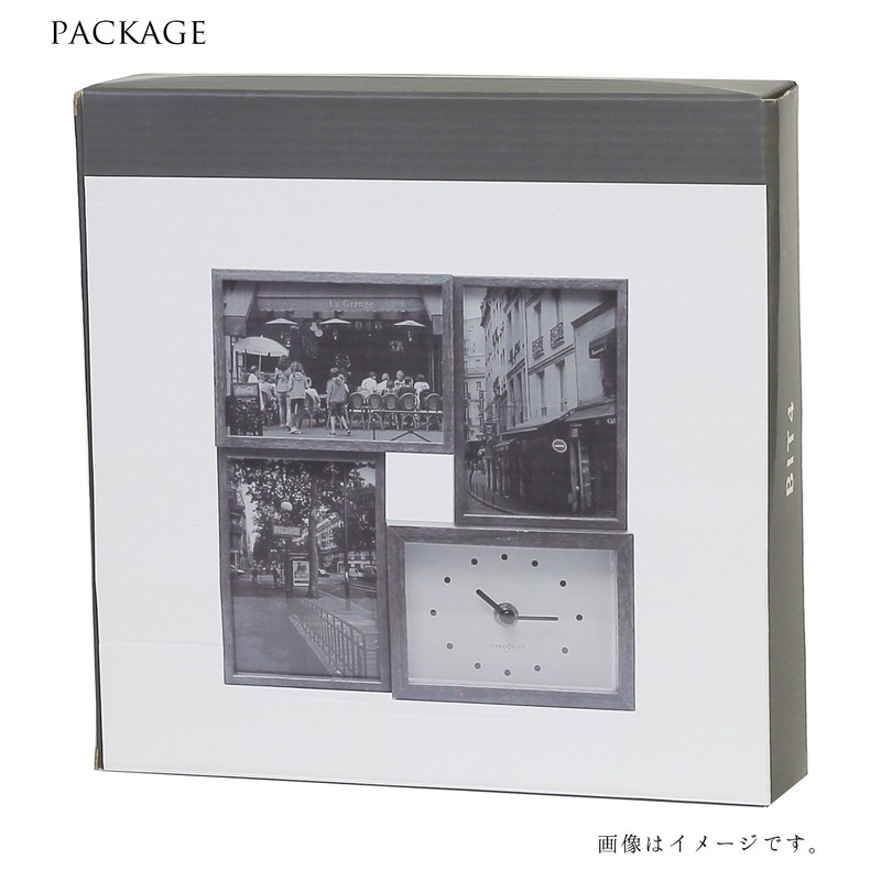 マグネット(Magnet) フォトフレーム 兼用 時計 ビット フォー 壁掛け 置き 兼用 4.3×23×23cm