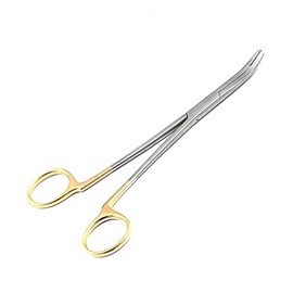 TeckMed Dental Crowns Gripper Temporary Crown and Bridge Remover Large Curved Forceps Dental Clamps